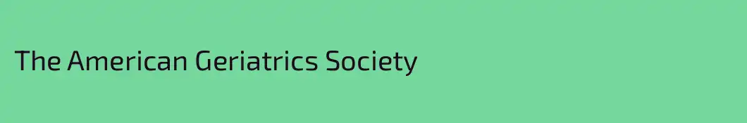 The American Geriatrics Society